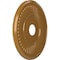 Ekena Millwork Berkshire PVC Medallion (Canopies up to 8 3/8"), 19"OD x 3 1/2"ID x 1"P, Metallic Vintage Gold CMP19BEDVG - alternate 2